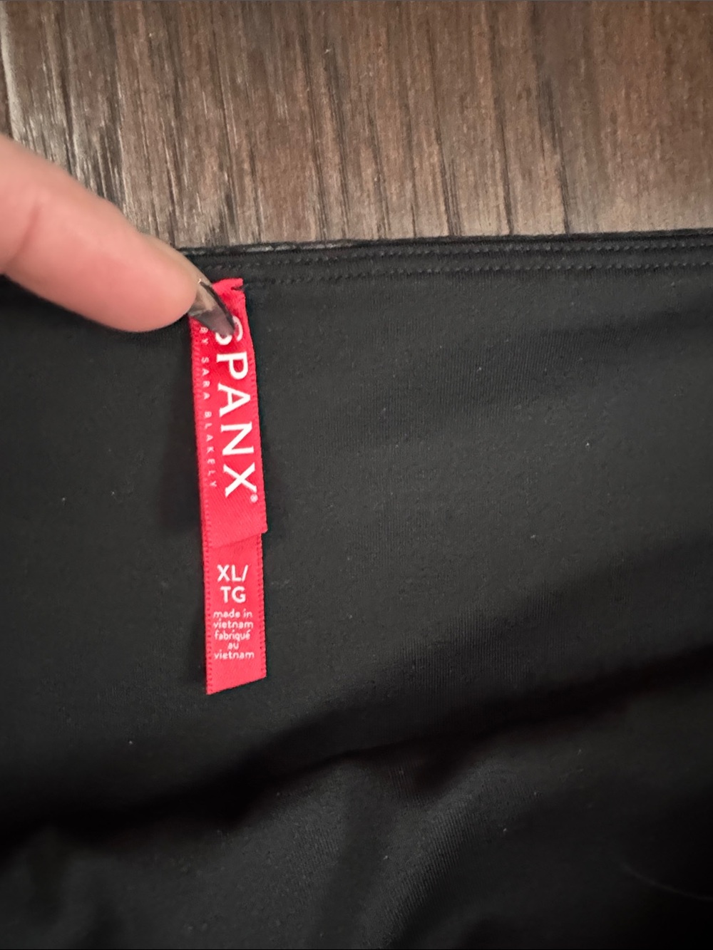 SPANX Faux Leather Black Leggings - Picture 3 of 4